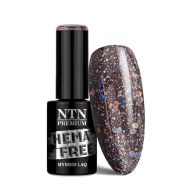 NTN Premium UV/LED Géllakk 89# sötétbarna glitteres árnyalat, HEMA mentes