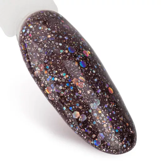 NTN Premium UV/LED Géllakk 89# sötétbarna glitteres árnyalat, HEMA mentes