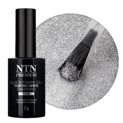 NTN Premium Quick Finish Silver Top – fixálásmentes fényzselé ezüstös csillogással