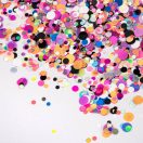 Színes köröm konfetti 05 – díszítő glitter műkörömhöz és gél lakkhoz