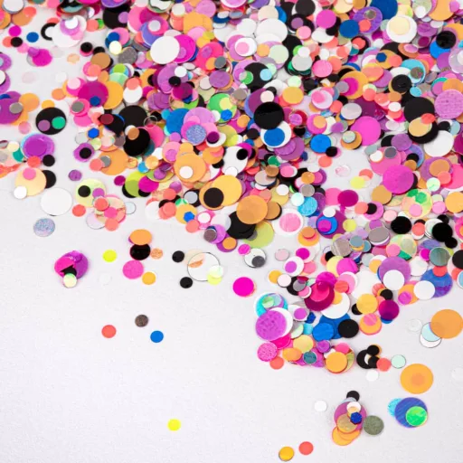 Színes köröm konfetti 05 – díszítő glitter műkörömhöz és gél lakkhoz