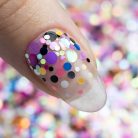 Színes köröm konfetti 05 – díszítő glitter műkörömhöz és gél lakkhoz