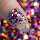 Színes köröm konfetti 06 – díszítő glitter műkörömhöz és gél lakkhoz