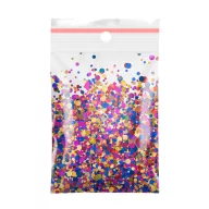 Színes köröm konfetti 06 – díszítő glitter műkörömhöz és gél lakkhoz
