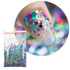 Színes köröm konfetti 07 – díszítő glitter műkörömhöz és gél lakkhoz