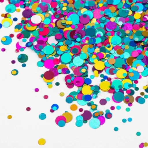 Színes köröm konfetti 07 – díszítő glitter műkörömhöz és gél lakkhoz