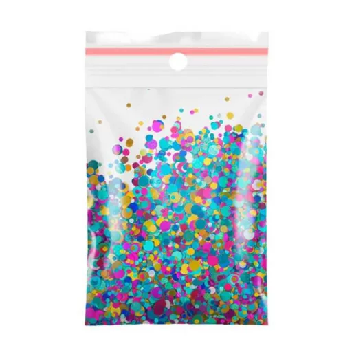 Színes köröm konfetti 07 – díszítő glitter műkörömhöz és gél lakkhoz