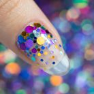 Színes köröm konfetti 08 – díszítő glitter műkörömhöz és gél lakkhoz