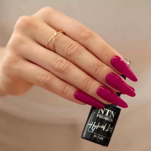 NTN Premium UV/LED Géllakk 214 – intenzív málnarózsaszín HEMA Free formula