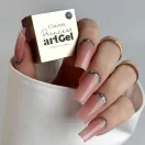 Art Gél Princess - Jasmine sötét ezüst glitter zselé karakteres, elegáns körmökhöz