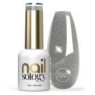 NailSology® Silver Divine Nr. 120 ezüst reflektív géllakk – luxus csillogás
