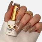 NailSology® Rose Goddess Nr. 121 bézs reflektív géllakk – elegáns flash hatás
