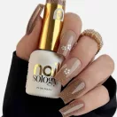 NailSology® Rose Goddess Nr. 121 bézs reflektív géllakk – elegáns flash hatás