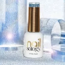 NailSology® Sea Life Blue Nr. 124 ezüstös-kék reflektív géllakk – flash hatás