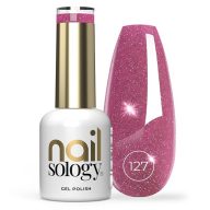 NailSology® Super Violet Nr. 127 ciklámen-lila reflektív géllakk – flash hatás
