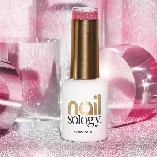 NailSology® Super Violet Nr. 127 ciklámen-lila reflektív géllakk – flash hatás