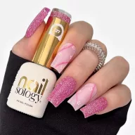 NailSology® Super Violet Nr. 127 ciklámen-lila reflektív géllakk – flash hatás