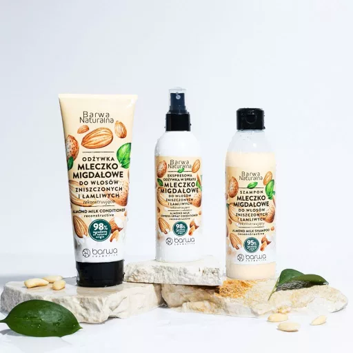 Barwa Natural Mandulatej Hajkondicionáló – újjáépítő balzsam törékeny hajra
