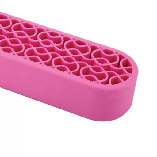 Professzionális szilikon ecsettartó, Pink