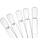 Átlátszó bemutató tip készlet – clear díszítő tip műköröm színek és minták bemutatásához