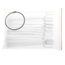 Átlátszó bemutató tip készlet – clear díszítő tip műköröm színek és minták bemutatásához