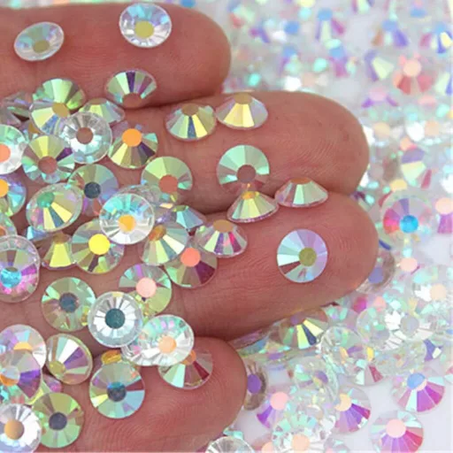 AB Crystal kristálykő SS5 1440db – aurora borealis szivárványos csillogású körömdíszítő kristálykő
