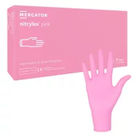 Púdermentes Nitril Kesztyű, Pink M