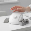 Marathon Drill 3 körömcsiszoló gép - Saeyang H200 fejegység, Twist-Lock, lábpedál, fehér kivitel