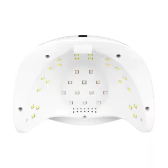 GLOW UV/LED lámpa 168W Silver - 36 LED dióda, Dual LED technológia, fehér-ezüst kivitel