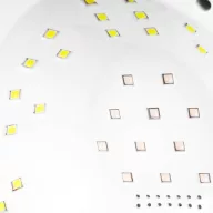 GLOW UV/LED lámpa 168W Silver - 36 LED dióda, Dual LED technológia, fehér-ezüst kivitel