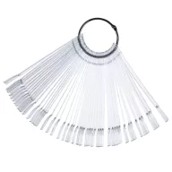 Átlátszó bemutató tip készlet – clear díszítő tip műköröm színek és minták bemutatásához