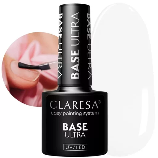 Claresa Ultra Base – erősített alapzselé akár 10mm körömhosszabbításhoz