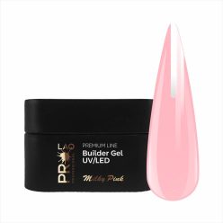 PRO-LAQ Premium Line Egyfázisú Építő Zselé Milky Pink – professzionális építő zselé