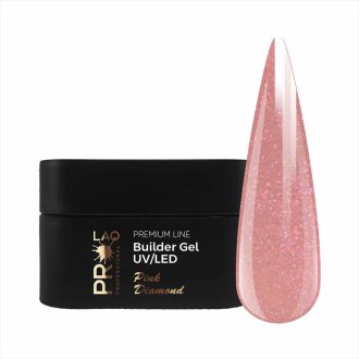 PRO-LAQ Pink Diamond 20g csillámos egyfázisú építőzselé