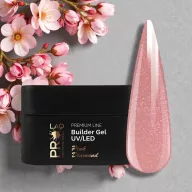 PRO-LAQ Pink Diamond 20g csillámos egyfázisú építőzselé