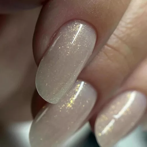 PRO-LAQ Moet Diamond natúr cover építő zselé arany csillámokkal