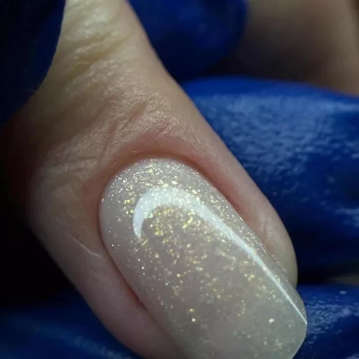 PRO-LAQ Moet Diamond natúr cover építő zselé arany csillámokkal