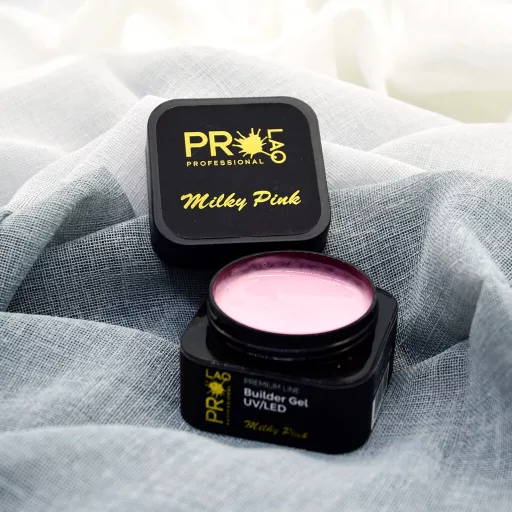 PRO-LAQ Premium Line Egyfázisú Építő Zselé Milky Pink – professzionális építő zselé
