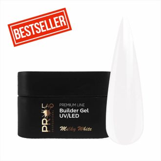   PRO-LAQ Premium Line - Egyfázisú Építő Zselé - Milky White 50g