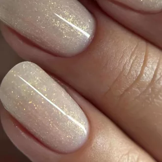 PRO-LAQ Moet Diamond 50g natúr cover építő zselé arany mikrocsillámmal