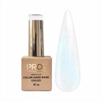 PRO-LAQ Premium Line színes erősítő alap Milky White Shimmer - természetes hatású köröm erősítéshez