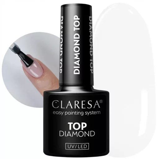 Claresa Diamond Top - fixálásmentes fényzselé profi körmösöknek