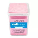 Clavier szálmentes törlő dobozban 200 db Rózsaszín