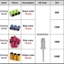 Clavier PodoRolls Color mix 50db színes csiszológyűrű