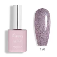 Sintario Géllakk 128 – lilás-rózsaszín alap rosé-arany csillámmal, HEMA mentes, 10ml