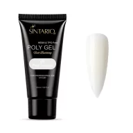 Sintario Polygél Pearl Shimmer – tiszta fehér árnyalat sűrű ezüstös csillámmal, 30ml