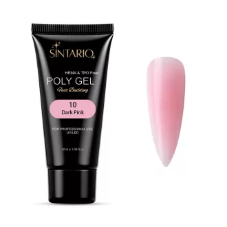 Sintario Polygél Dark Pink - HEMA TPO mentes professzionális akrilzselé 30ml