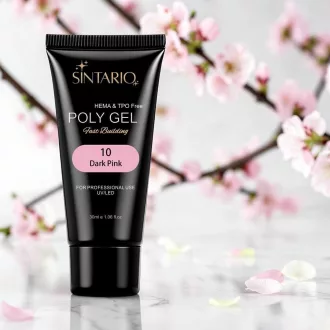 Sintario Polygél Dark Pink - HEMA TPO mentes professzionális akrilzselé 30ml