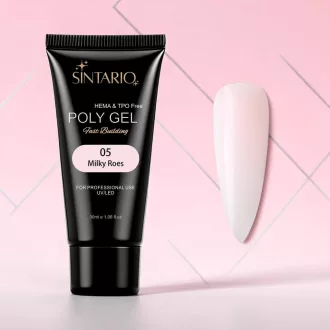 Sintario Polygél Milky Rose - HEMA és TPO mentes halvány tejes-rózsaszín