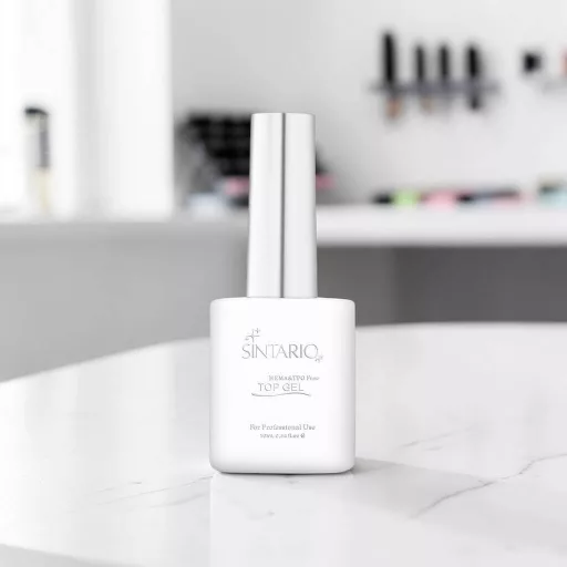 Sintario Top Gél – fixálásmentes (No Wipe), hosszantartó fényű fedőlakk, HEMA mentes, 10ml